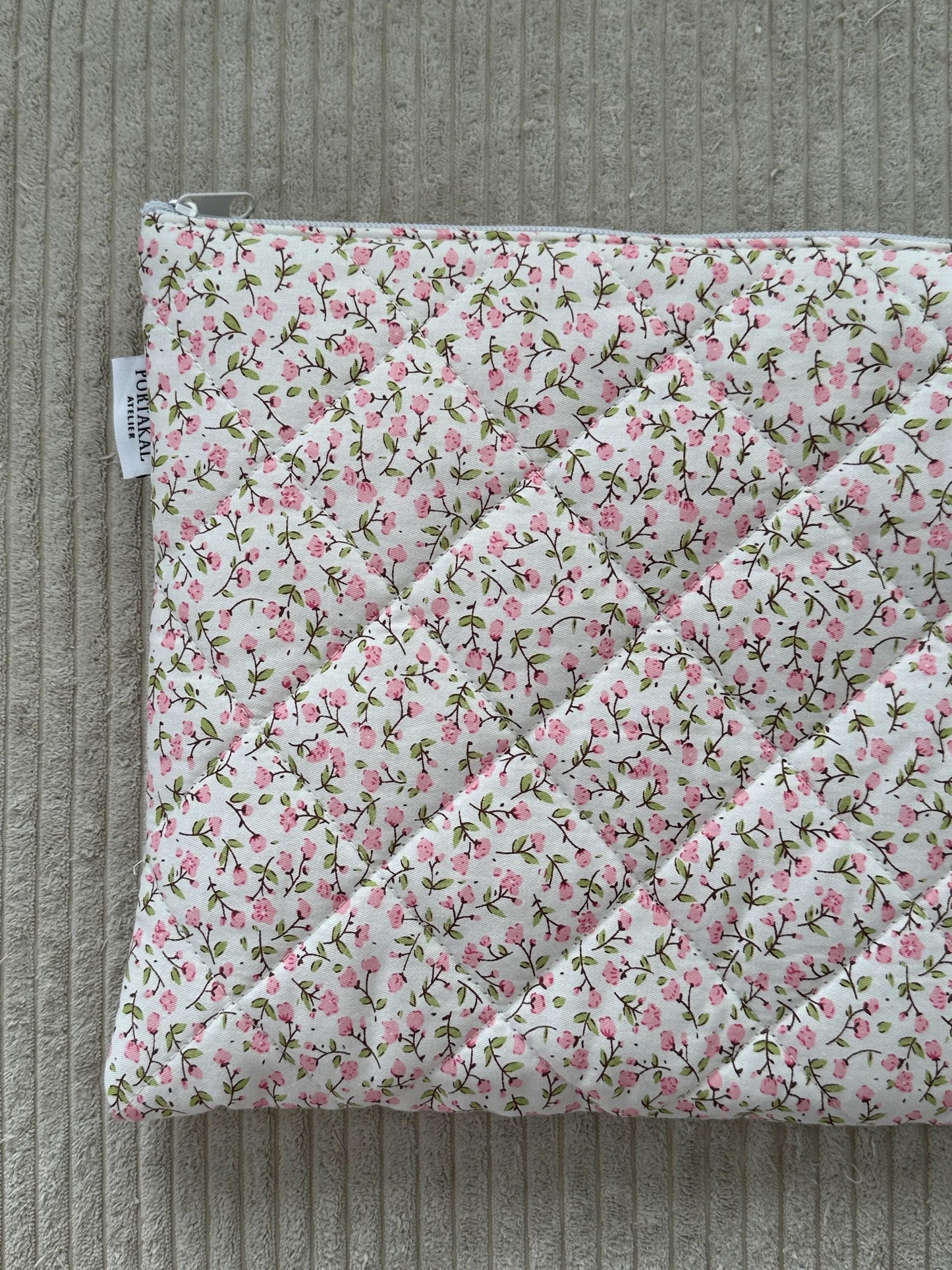 Laptoptasche aus Baumwolle "Peonies"